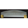 Nameplate with Brass Corners